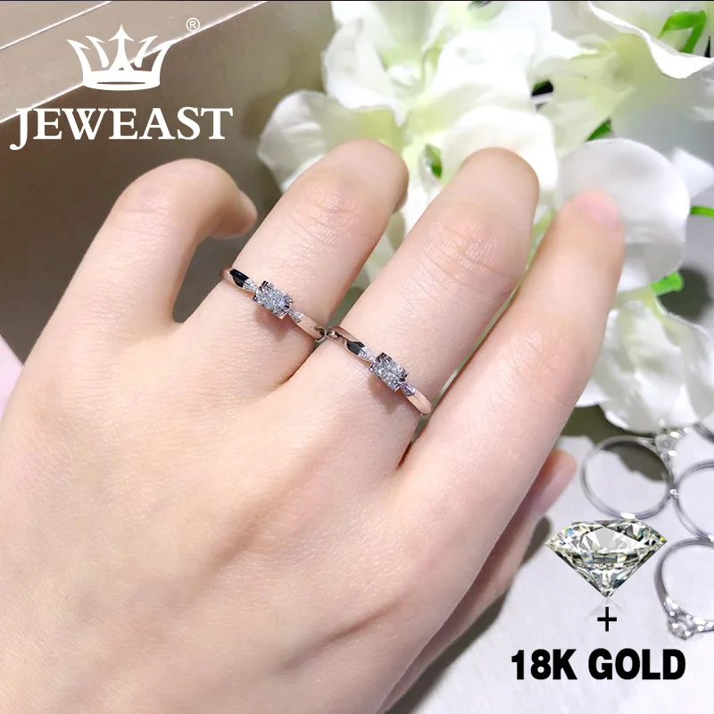 Natural Diamond 18K Gold Pure Ring Beautiful Gemstone Good Upscale Trendy Classic Party Fine Jewelry Hot Sell New 2020 | Украшения и