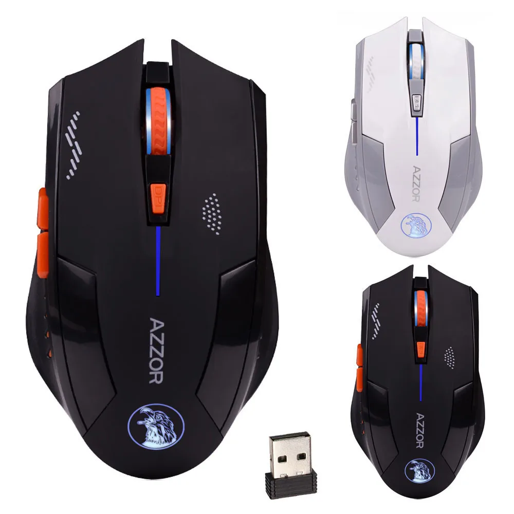

Wireless 2.4GHz Rechargeable 2400DPI 6 Buttons Optical Usb Gaming Mouse 10.24
