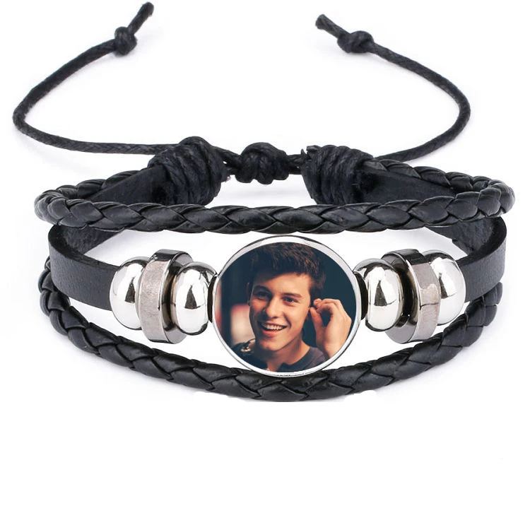 Фотоальбом Shawn Mendes браслет с принтом модный тренд подарок на день