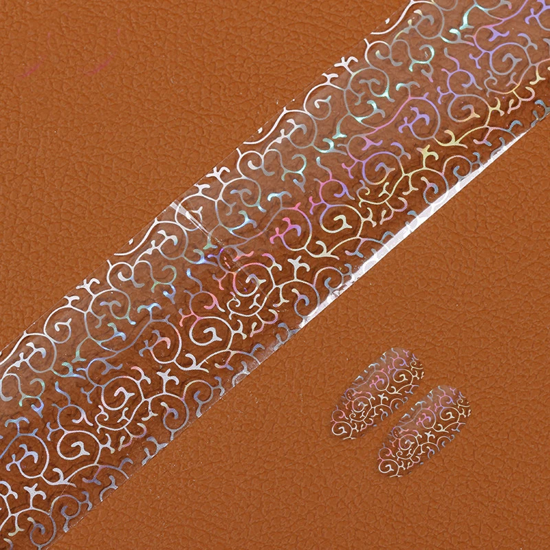 

1 Roll Vines Pattern Nail Art Transfer Foils Sticker Beauty Free Adhesive Nail Polish Wrap Nail Tips Decorations Accessories