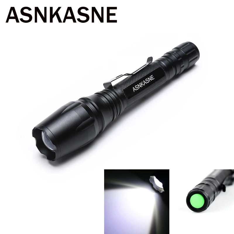 

Powerful XML-T6 LED Flashlight 5 Modes Zoom Torch Portable Lantern Outdoor Camping Hunting Tactical Flash light lamp USE 18650*2