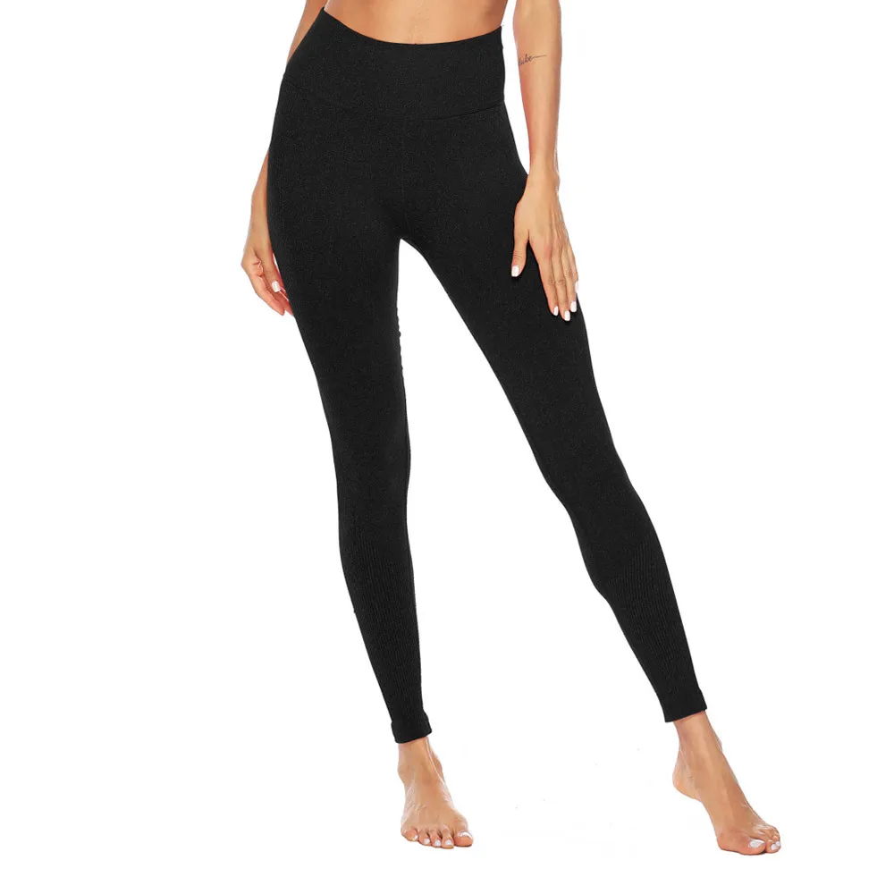 

2019 NEW Hot Sale Women Workout Solid Line Leggings Fitness Sport Yoga Athletic Pants gymshark legence lulu panta gymwear ombre