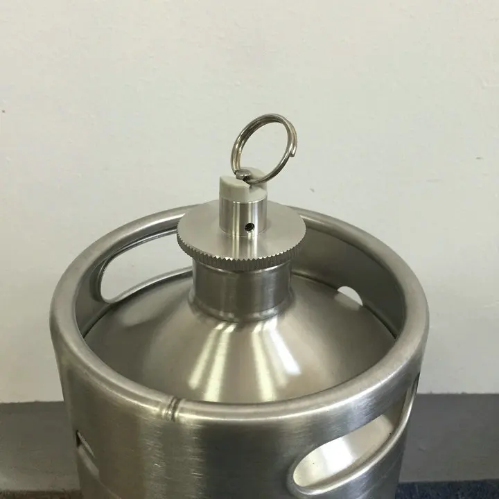 homebrew mini beer keg lid,beer growler lid with Pressure Relief valve