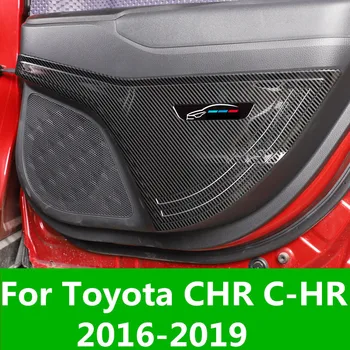 

Protector Side Edge Protected Anti-kick Door Mats Interior Anti-kick Pad Protective Sticker For Toyota CHR C-HR 2016-2019