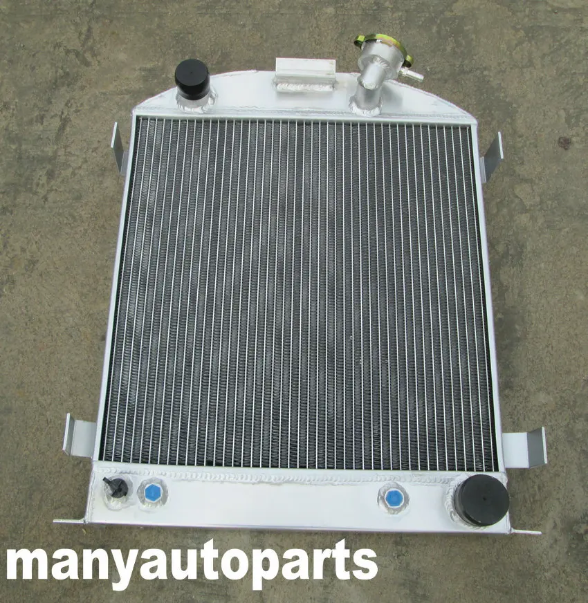 FOR 3 ROW Ford 1932 hot rod w//Chevy 350 V8 engine aluminum radiator