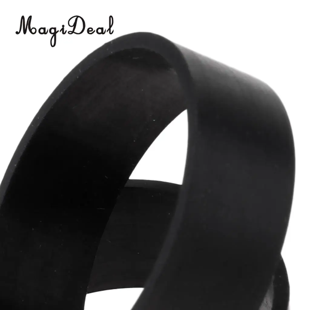 1 Pair Durable Elastic Black Rubber Loop for Technical Scuba Diving BCD Backplate Harness Webbing Keeper Retainer