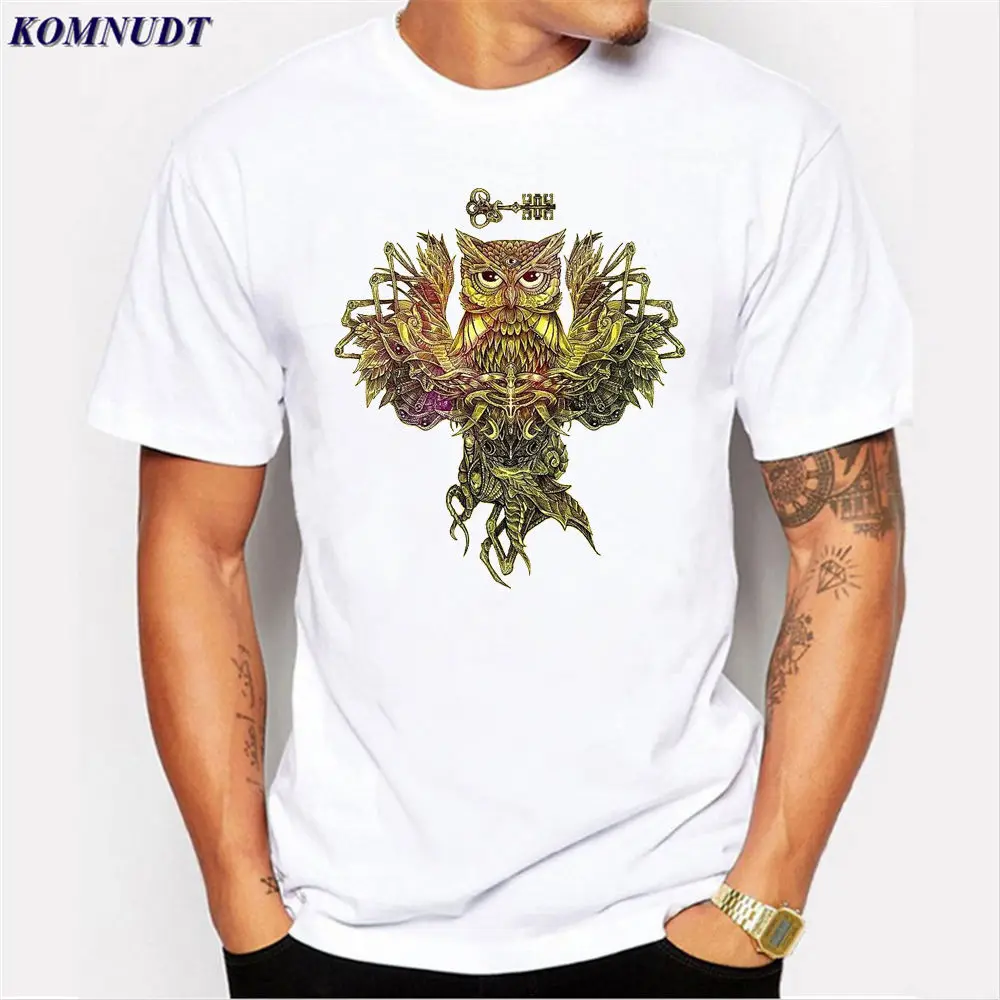 Komnudt Новая летняя мужская повседневная футболка с короткими рукавами