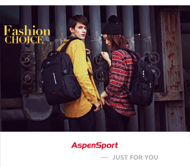 AspenSport, мужские дорожные сумки, рюкзаки для ноутбука, подходят под 16 дюймов, для компьютера, бизнеса, водонепроницаемые, для колледжа, школьная сумка, черный цвет