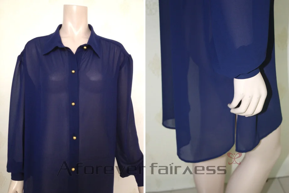 navy blue dress shirt womens