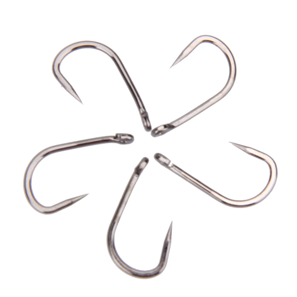 100pcs High Carbon Steel Fishing Hooks Set Classic Carp Hook Wide Gape