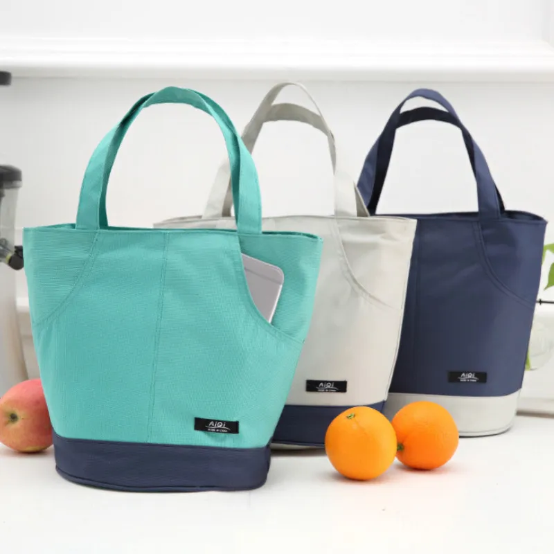 

Portable Thermal Lunch Bags Food Box Storage Bags Oxford Cloth Tote Insulated Picnic Container