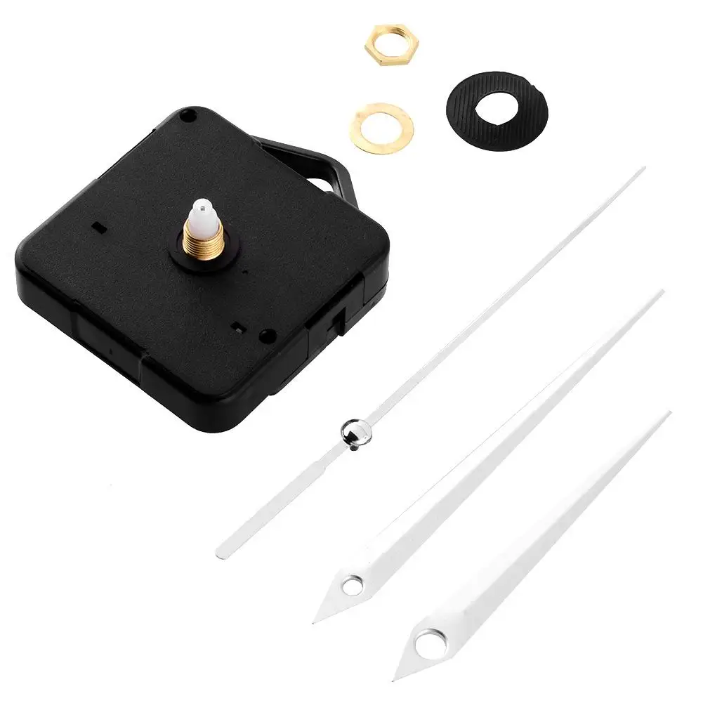 

DIY Silver Hands Quartz Clock Movement Mechanism Parts Repair Replacing Essential Tools Kit Clock Parts Replacements Accessories