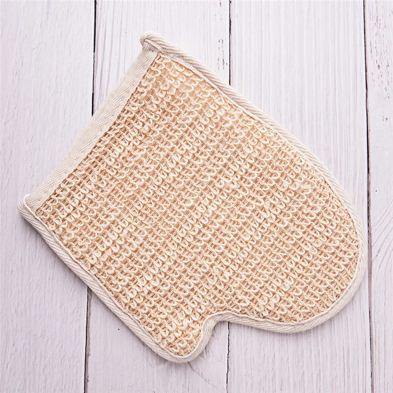 

1pc Dirt Rubs Back Blood Bath Glove Bath Hemp Shower Tubs Remove Bath Exfoliating Gloves Bath Sauna Accessories