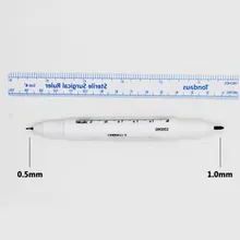 Аксессуары для татуировки Маркер для кожи ручка с правило инструмент писчий для татуировки пирсинг Перманентный макияж