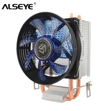 ALSEYE-ventilador de CPU para Intel LGA 775/1151/1155/y AMD FM2/FM1/AM3/AM2, tubo de calor de 90mm