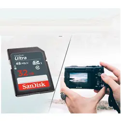 SanDisk Ultra SDHC 32 gb Sd карта sdxc 64 GB Class10 48 МБ/с. 320X высокое Скорость для цифровых Камера оригинальный