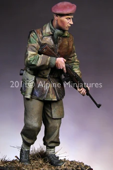 1/16 WW2 British S.A.S. Коммандо с 2 различными головами смолы фигурка солдат GK Военная война тема Второй мировой войны без покрытия без цвета