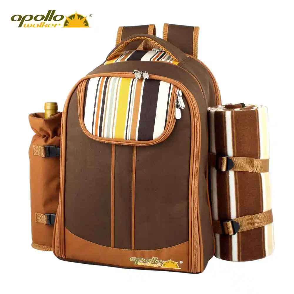 

Apollo Lunch Bag portable double-shoulder multifunctional tableware dinnerware set bag set insulation bags Wine Tote cooler bag