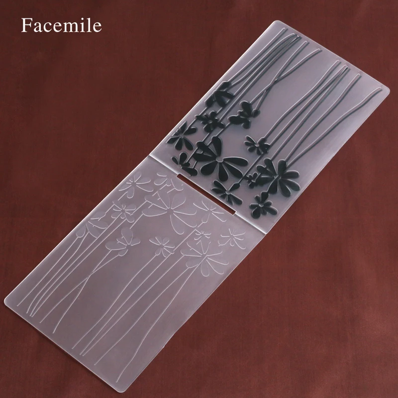 

Facemile Plastic Windmill Flowers Embossing Folder DIY Scrapbooking Photo Album Card Cutting Dies Template 55023