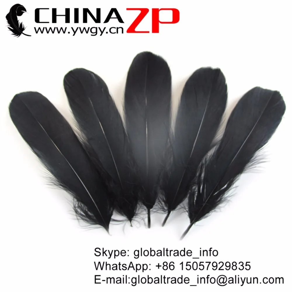 black Soft Goose Nageoires Feathers (10)
