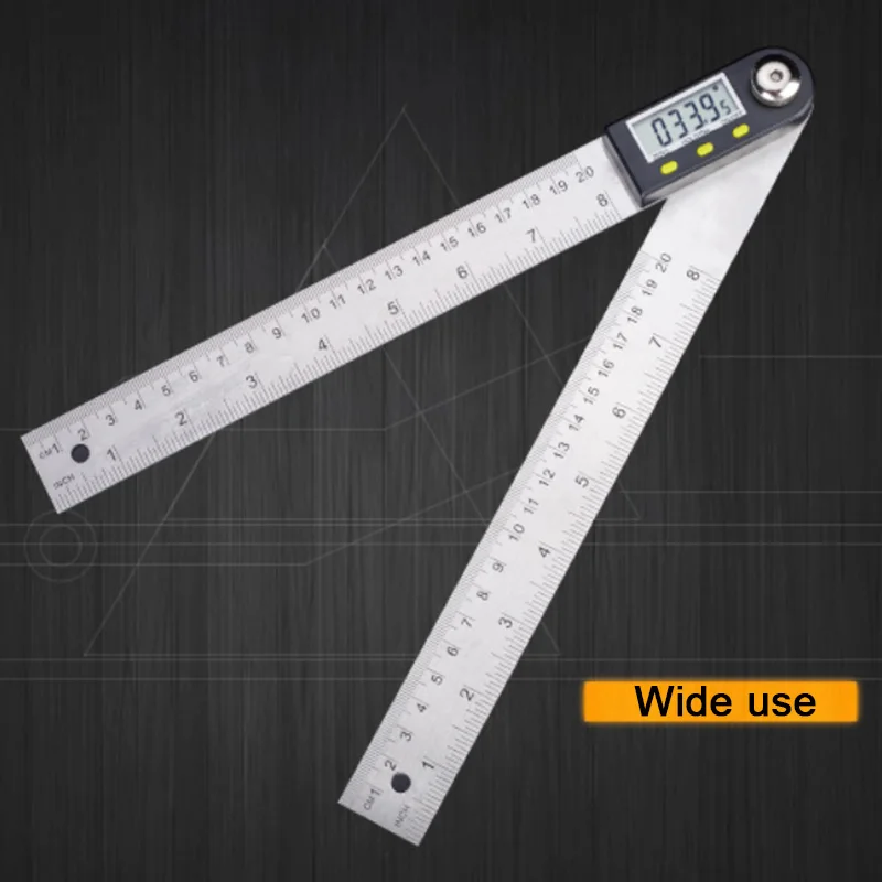 Электронный IP54 из нержавеющей стали угловая линейка для деревообработки транспортир цифровой штангенциркуль дисплей Многофункциональный 360 градусов
