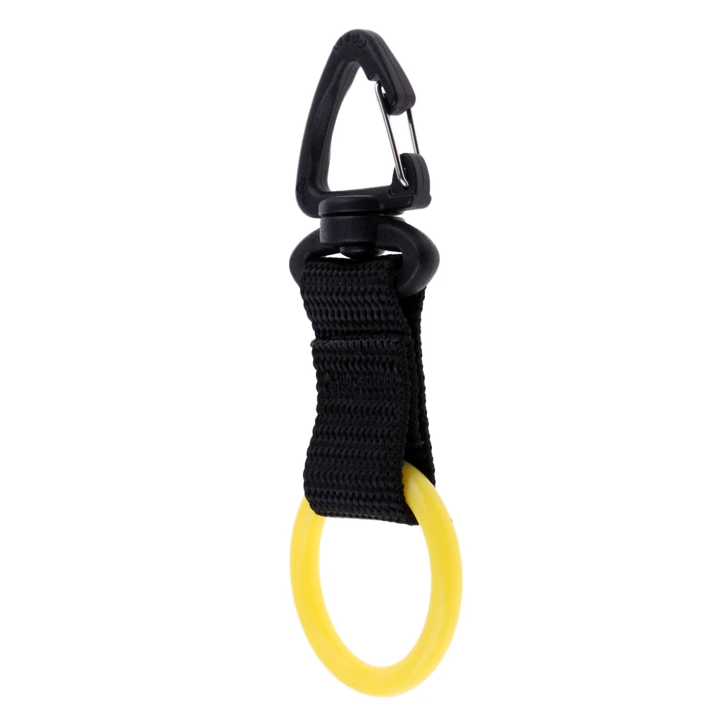 Lightweight Portable Universal Silicone Scuba Diving Webbing Regulator Octopus Mouthpiece Holder Retainer & Snap Clip Hook 