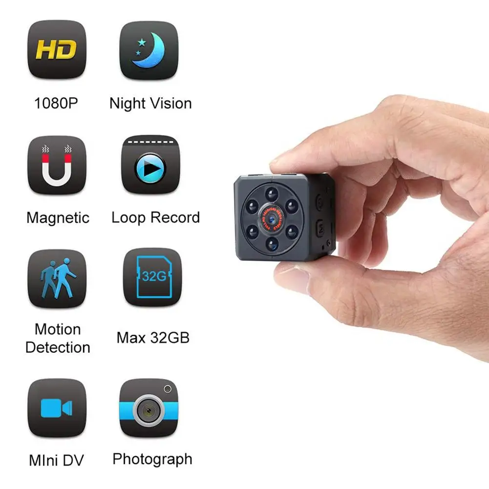 

Mini camera video surveillance security camera Night Vision Infrared Camera Wide Angle Portable Outdoor Sports DV Camera