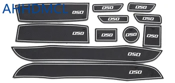 

AHHDMCL Car Door Groove Mat Gate Slot Cup Armrest Storage Pad Mat For BAIC Senova D50 2014 2015 2016