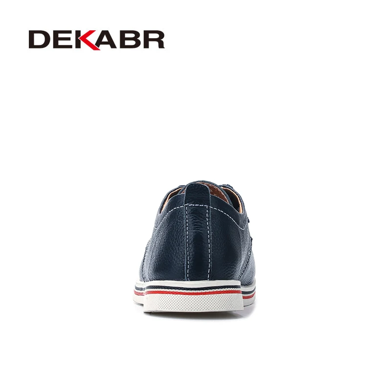 DEKABR حجم 38 ~ 47 الرجال حذاء كاجوال تنفس رياضية الأزياء Masculino حقيقية أحذية من الجلد Zapatos هومبر Sapatos حذاء رجالي