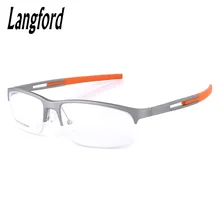 Оптические очки для развала, полуоправа из алюминиево-магниевого сплава, крутые мужские очки, полуоправы, пружинные петли gm299