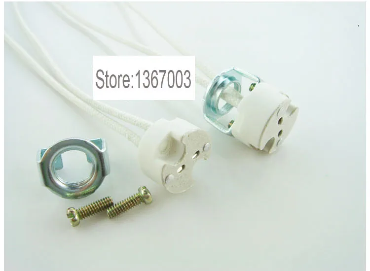 

10pcs/lot LED Halogen Lamp Light Bulb Socket holder Base MR16 MR11 G4 G5.3 G6.35 wholesale Wire Length: about 10cm