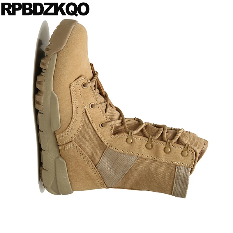 Lacent Avant Chaussures Automne Noir khaki Vintage Cheville Désert Taille Véritable Militaire 10 Cuir Femmes Plat Toile En Bottes Combat Casual Grande Suede stxdCrhQ