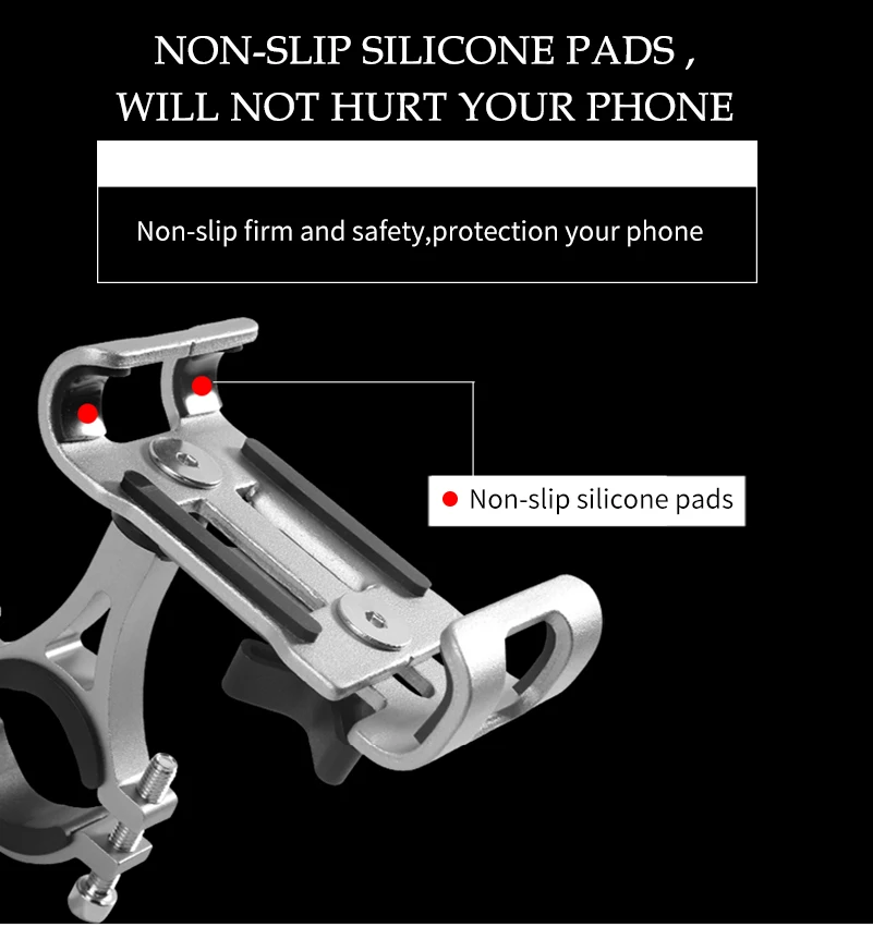 Полностью алюминиевый сплав держатель для мобильного телефона Подставка для велосипеда мотоцикла металлический горный велосипед дорожный велосипед держатель для телефона для iphone 6 8