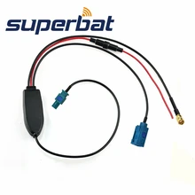 Superbat FM/AM/DAB радио антенна-преобразователь/сплиттер с разъем SMB для Blaupunkt DAB