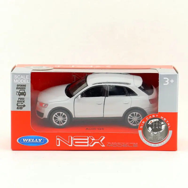 Brandnew WELLY 1/36 весы Германия AUDI Q3 SUV литая модель металлический автомобиль игрушка