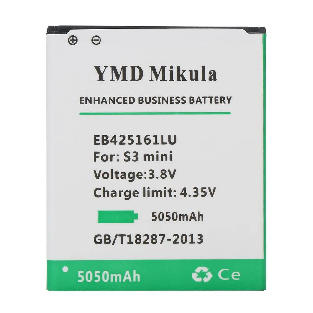 100% оригинал 5050 мАч EB425161LU литий ионный Батарея для samsung Galaxy ace 2 i8160 Trend Duos s7562 s3 mini