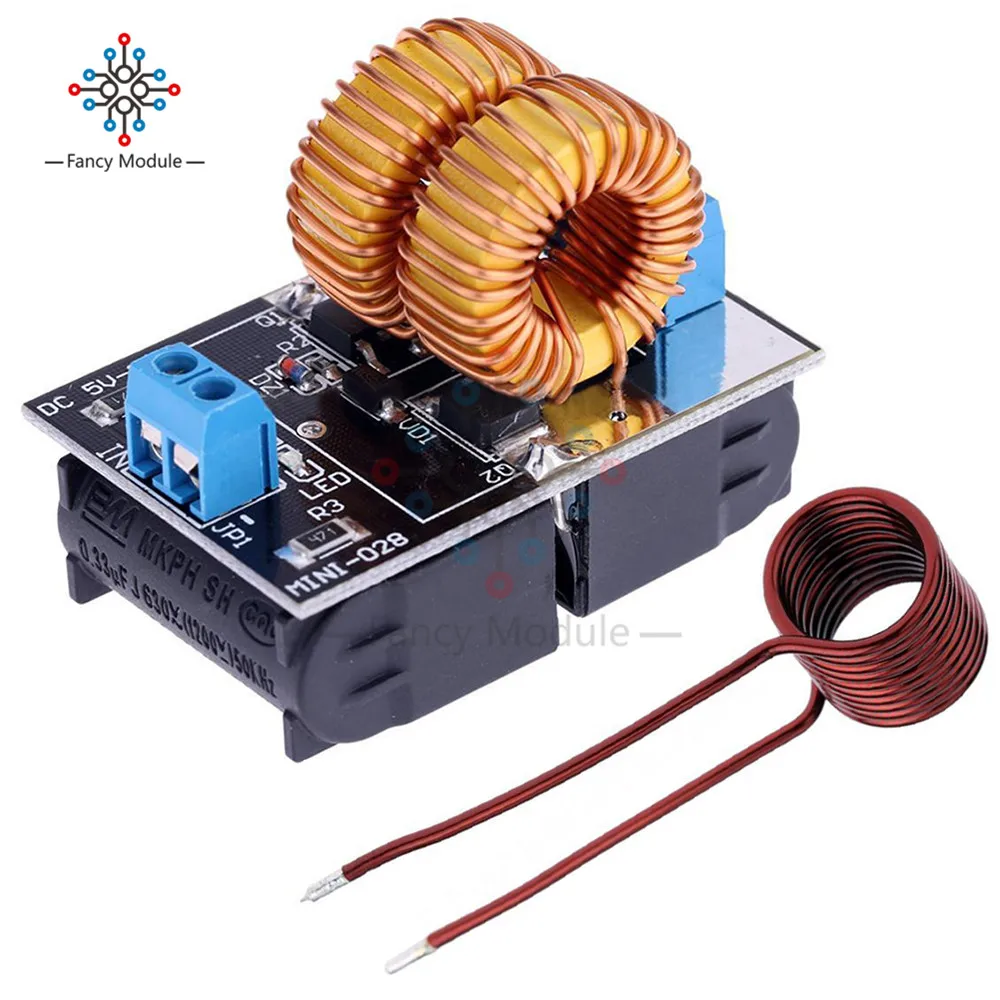150W ZVS Induction Heating Board High Voltage Generator Heater w// Coil DC 5-15V