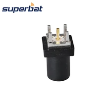 Superbat Fakra "A" черный/9005 штекер PCB крепление прямой разъем для радио без фантомного питания