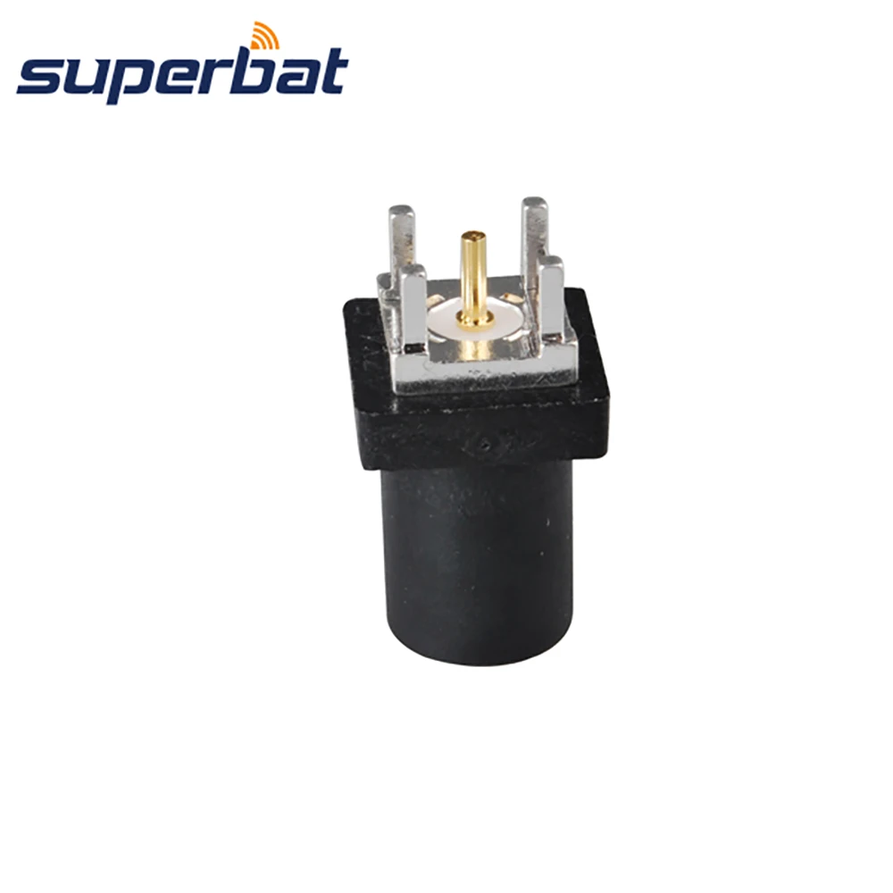 

Superbat Fakra "A" Black/9005 Male Plug PCB Mount Straight Connecntor for Radio Without Phantom Supply