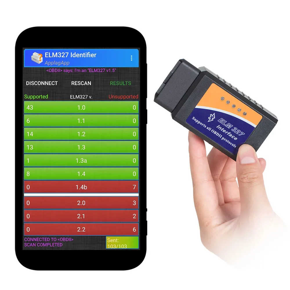 ELM 327 Код Reader сканирования PIC18F25K80 чип ELM327 V1.5 Bluetooth Wi Fi OBD2 Авто диагностический