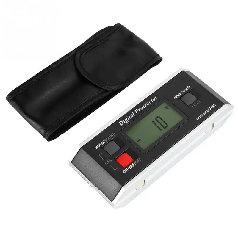 

0-90 Degree Digital Protractor Portable Angle Finder Level Inclinometer Magnetic with Backlight Measuring Tools