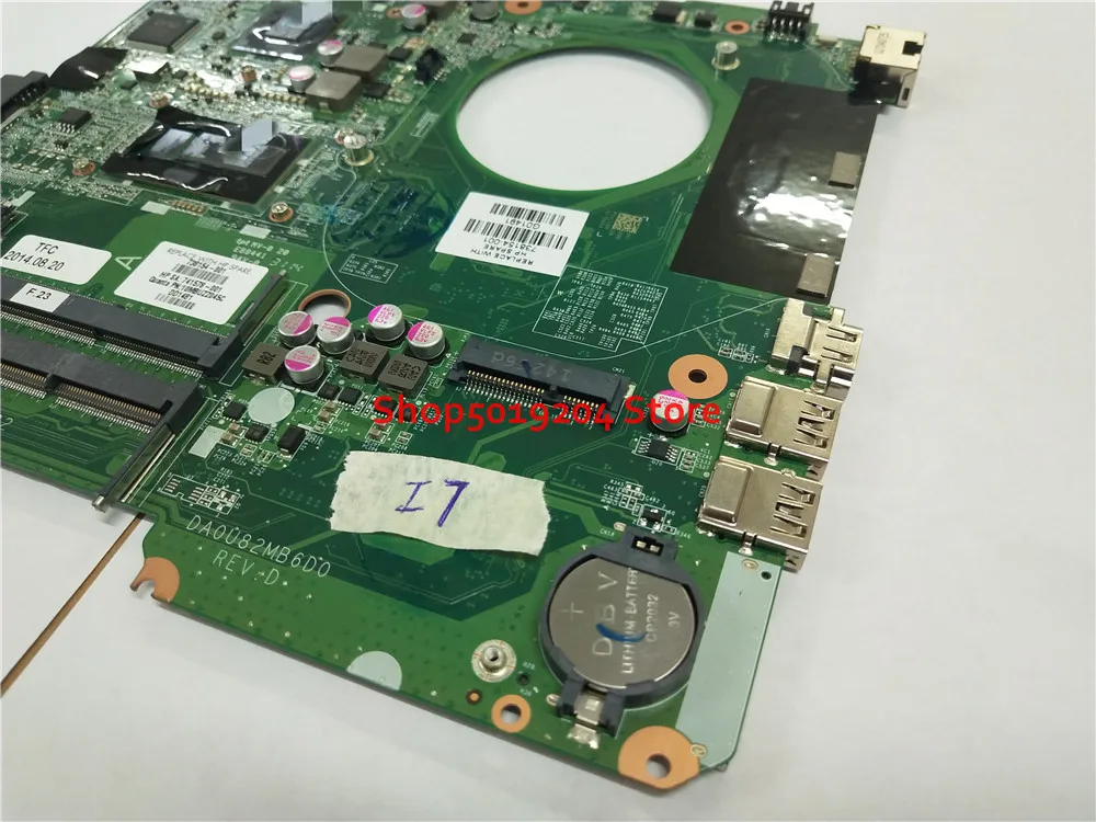 738154 001 741578 U82 для Pavilion 14n 14 N Материнская плата ноутбука DA0U82MB6D0 материнская Φ