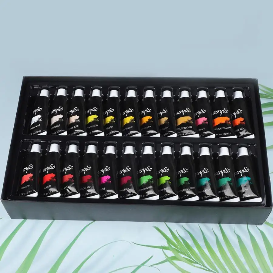 

48 Colors 22ml DIY Acrylic Pigment Painting Drawing Accessory Colorful Paint Set Pigment