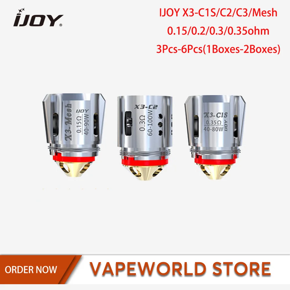 

3Pcs-6Pcs IJOY DM Coil DM-C1M/ DM-DM/ DM Mesh Atomizer Replacements Core for IJOY Diamond Avenger Subohm Vape Tank E-cigarette