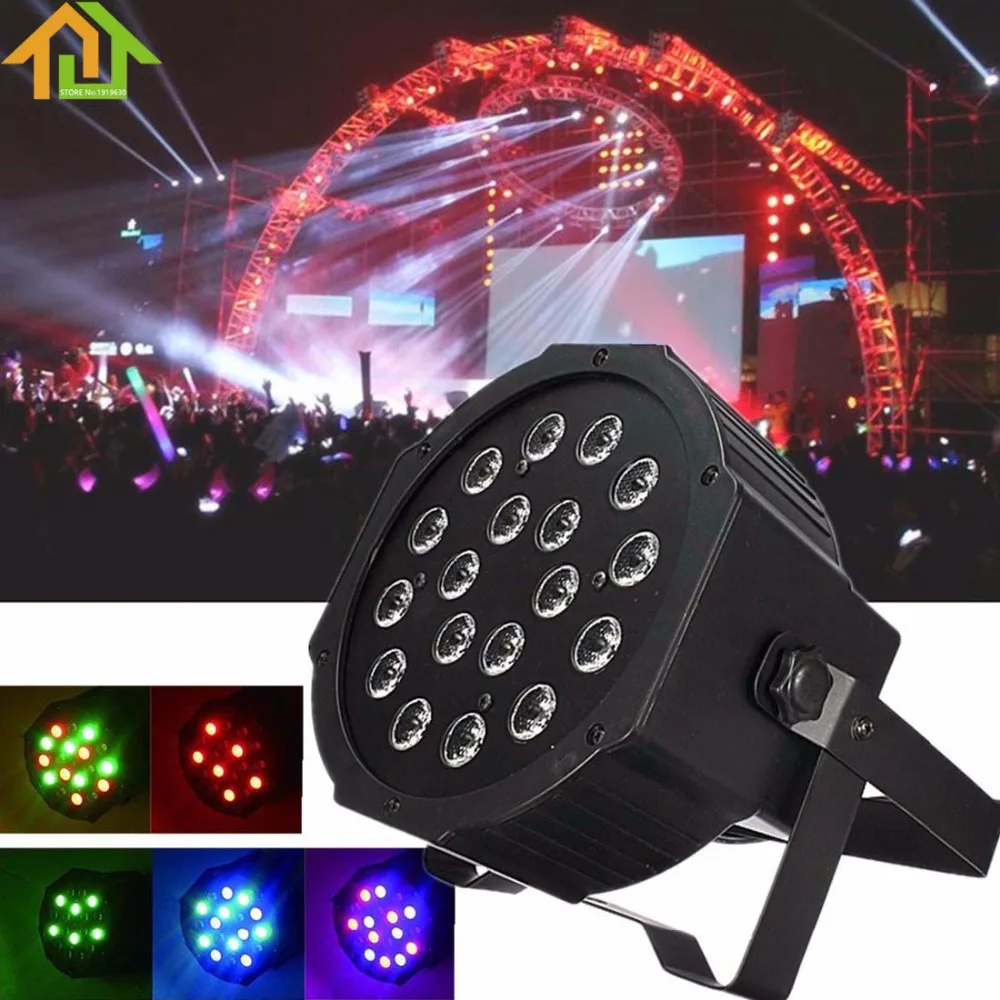 

18W RGB LED Stage Light Par DMX-512 Lighting Laser Projector Party DJ Lamp