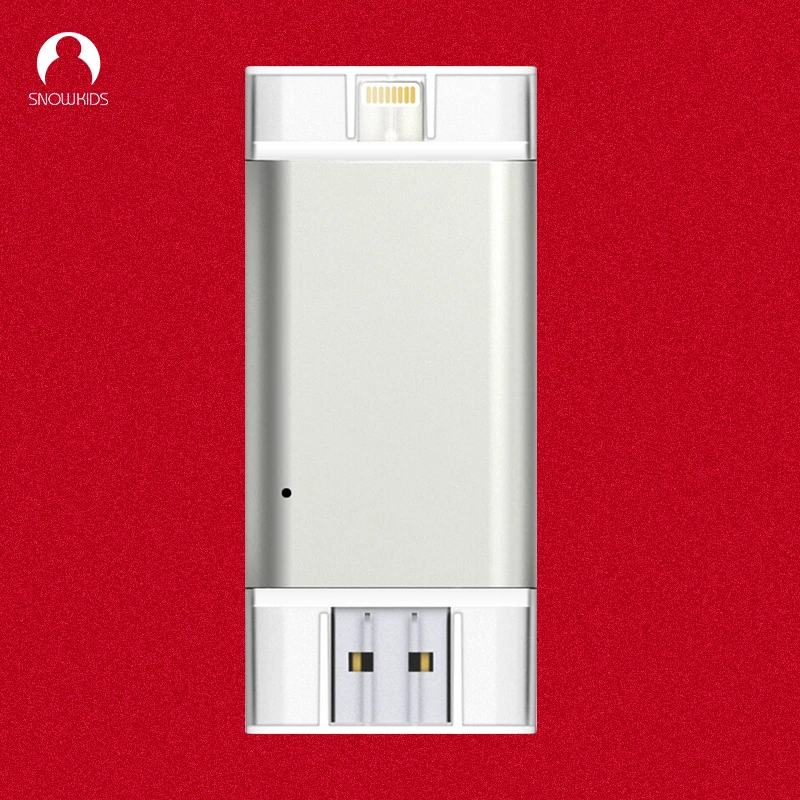 

Snowkids i-Drive Expand Flash Disk 16GB 32GB for Lightning to USB for iPhone Memory Stick for iPad Built in 200mA Li Battery