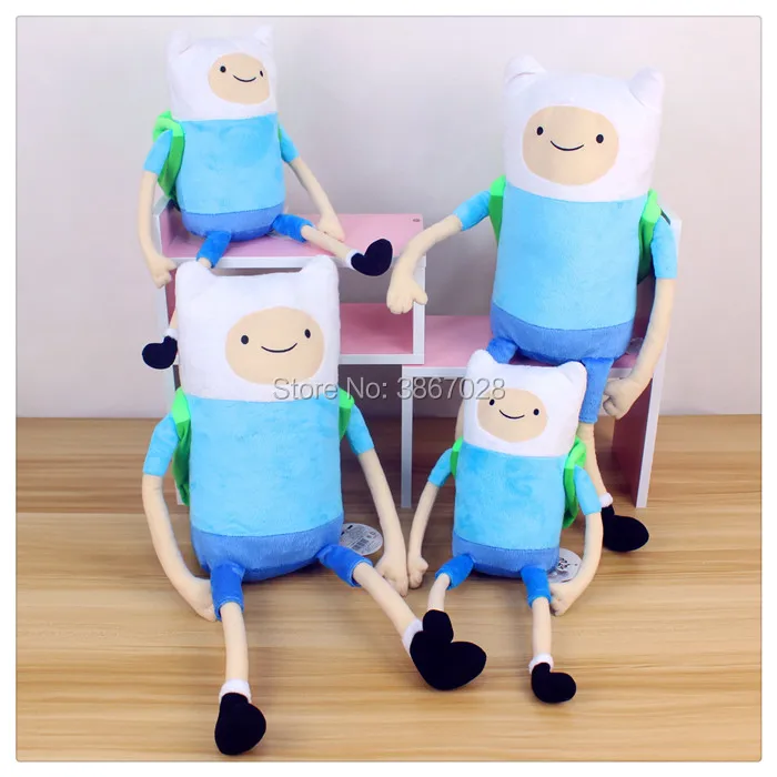 Adventure Time Finn with backpack Plush Doll toy 35cm  50cm gift