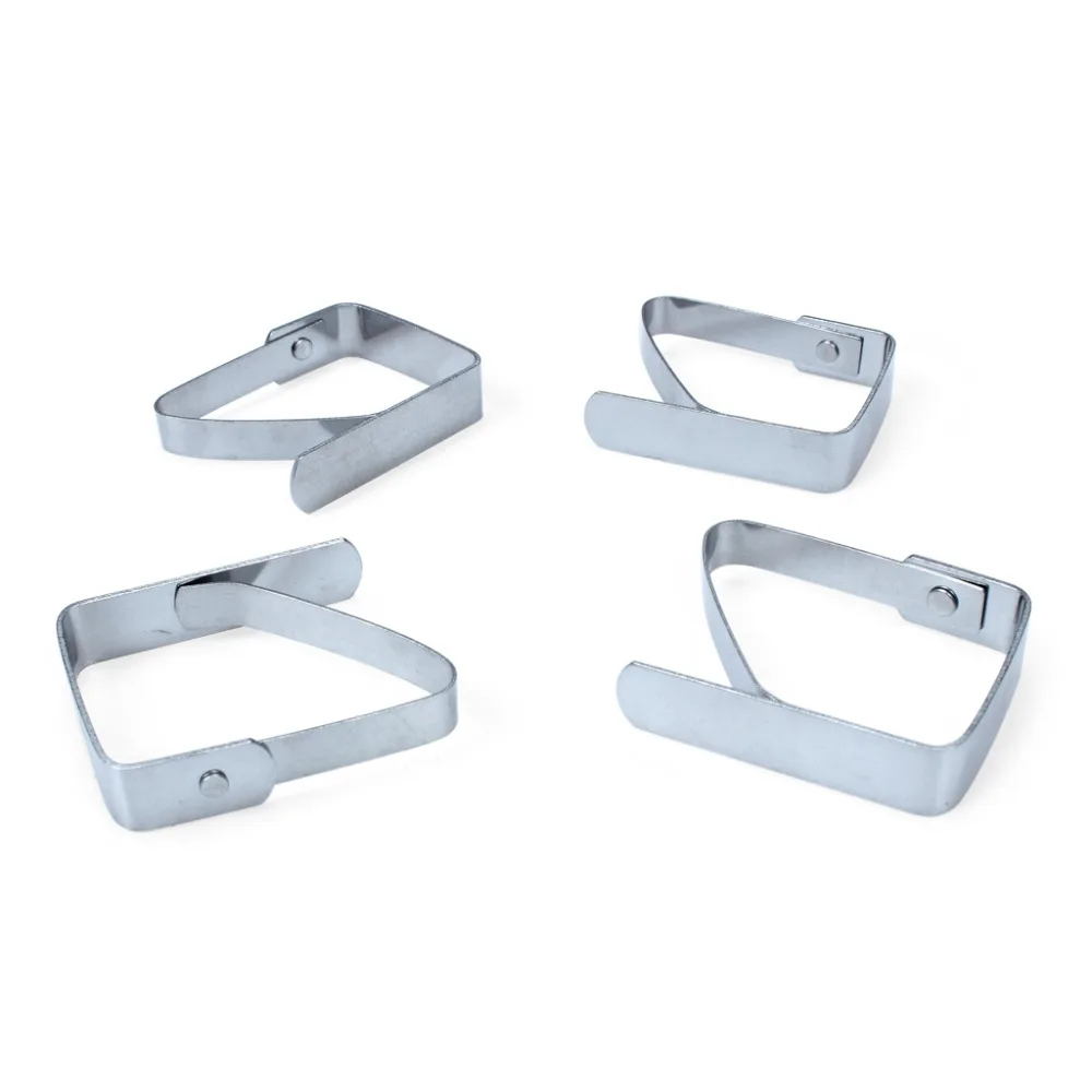 Set of 4 Tablecloth Clips Stainless Steel Table Cover Clamps Table Cloth Holders Adjustable  (3)