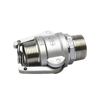 

3/4" BSP Male Thread x 3/4" BSP Male Thread 304 Stainless Steel B + F Type CamLock Fitting Pump Adapter Cam Groove Coupling