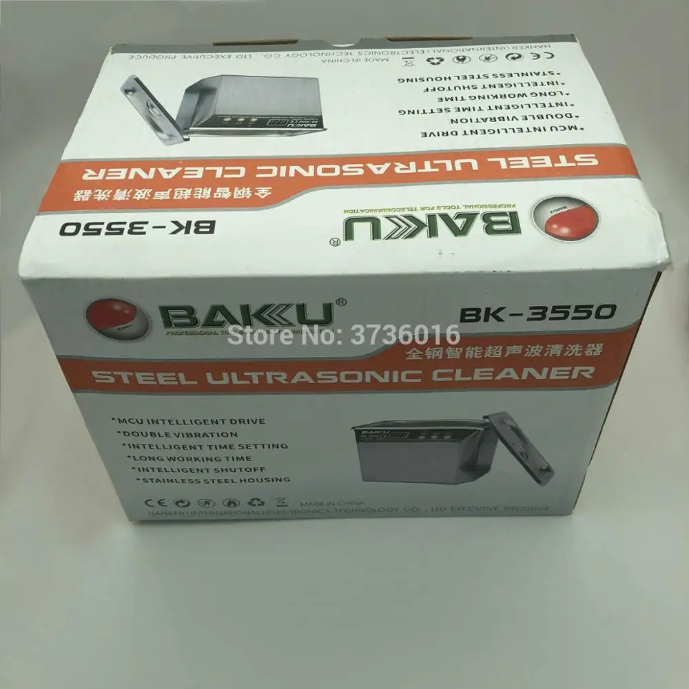 Умный BK 3550 цифровой ультразвуковой очиститель бытовой ванна для мобильного